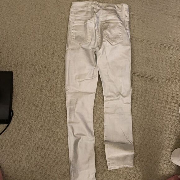 MOTHER silver Denim size 24 worn once - Picture 4 of 5